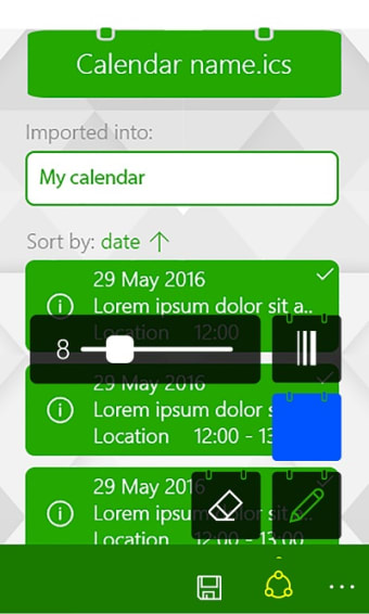 Calendar Importer One2