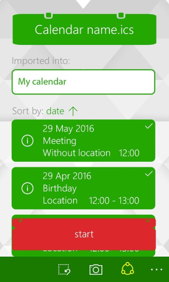 Calendar Importer One7
