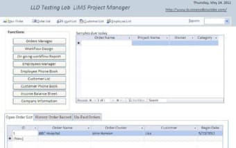 LIMS Project Management Software0