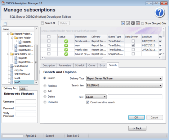 SSRS Subscription Manager Pro0