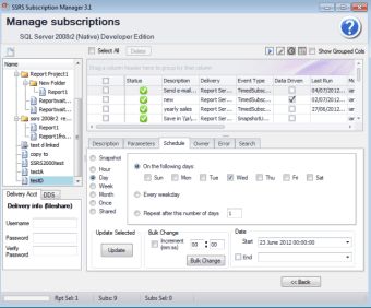 SSRS Subscription Manager Pro2