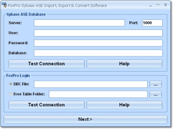 FoxPro Sybase ASE Import, Export & Convert Software0