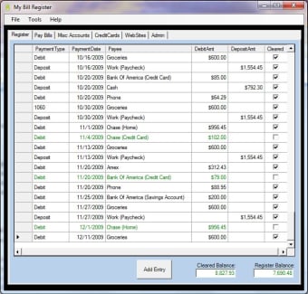 My Bill Register0