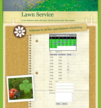 Booking System For Lawn Service0