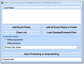 Excel Protect & Unprotect Multiple Sheets & Workbooks Software0