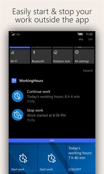 WorkingHours -- Time Tracking / Timesheet  100