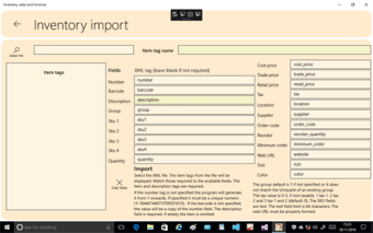 Inventory sales and invoices  100