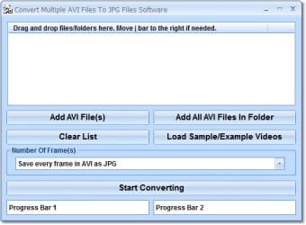 Convert Multiple AVI Files To JPG Files Software0