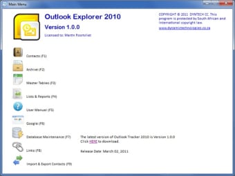 Outlook Explorer 20100