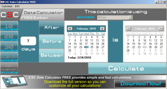 CSC Date Calculator0