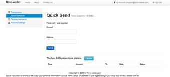 Namecoin Online Wallet0