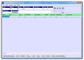 GT Restaurant Reservation Software0