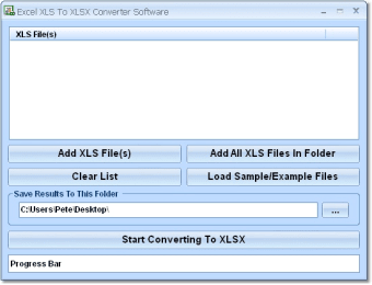 Excel XLS To XLSX Converter Software0