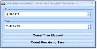Countdown Remaining Time or Count Elapsed Time Software0