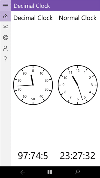 Decimal Clock 100  100