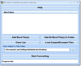 MS Word To EPUB Converter Software0