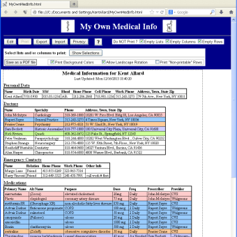 My Own Medical Info2