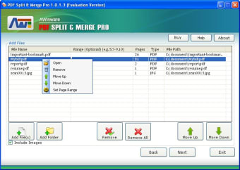 AWinware PDF Split & Merge Pro0