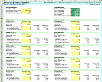 Australia Child Care Benefit Calculator0