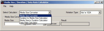 Media Size Calculator0