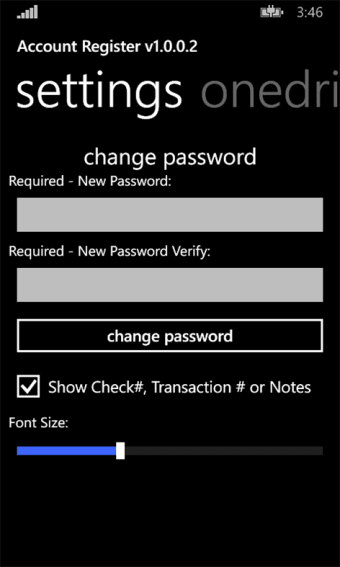 Account Register  103