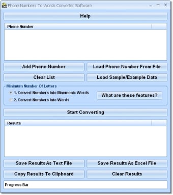 Phone Numbers To Words Converter Software0