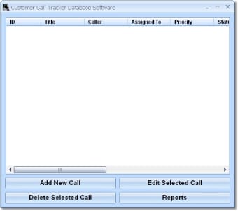 Customer Call Tracking Database Software0