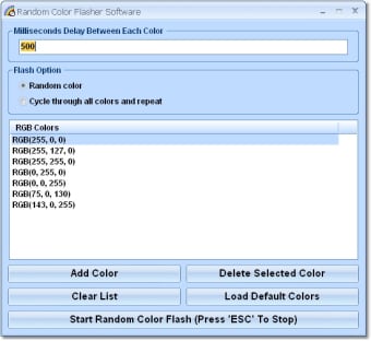 Random Color Flasher Software0