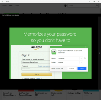 RoboForm for Microsoft Edge  102