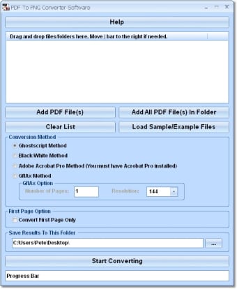 PDF To PNG Converter Software0