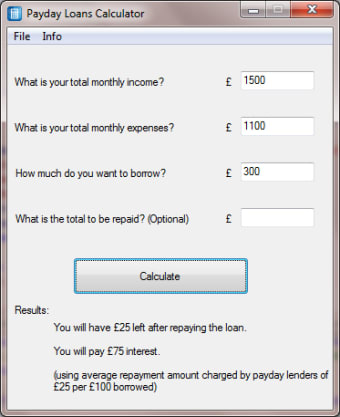 Payday Loan Calculator0