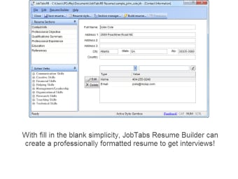 JobTabs Free Resume Builder6