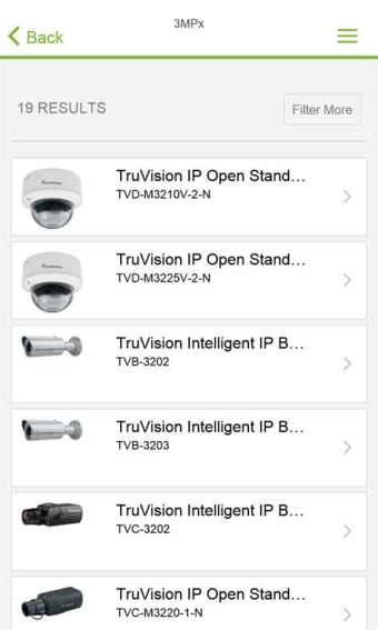 TruVision IP Camera Selector  101