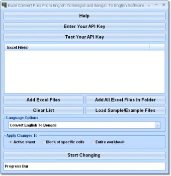 Excel Convert Files From English To Bengali and Bengali To English Software0