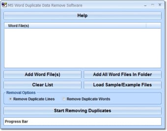 MS Word Duplicate Data Remove Software0