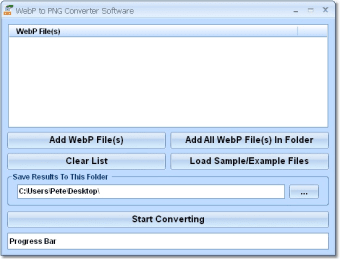 WebP To PNG Converter Software0