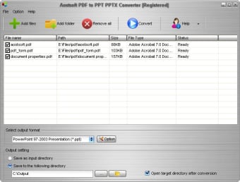 Aostsoft PDF to PPT PPTX Converter0