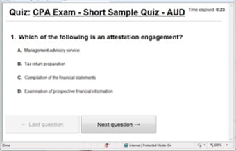 CPA Exam - AUD - Sample Test0