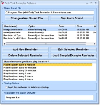 Daily Task Reminder Software0