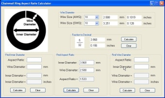 Chainmail Ring Aspect Ratio Calculator0