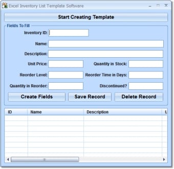 Excel Inventory List Template Software0