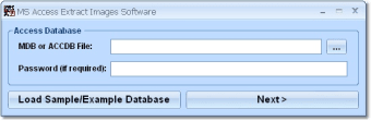 MS Access Extract Images Software0