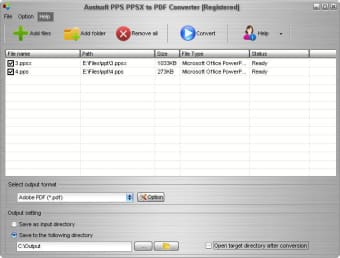 Aostsoft PPS PPSX to PDF Converter0