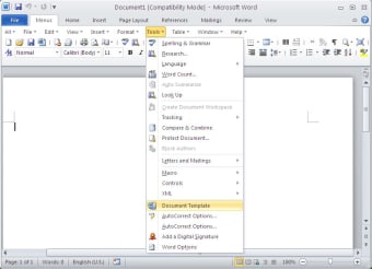 Classic Menu for Word 20101