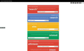 Custom Google Search with tricks  100