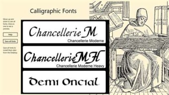 Calligraphic Fonts  100