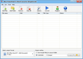 Abex PowerPoint to Word Converter0