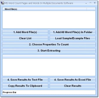 MS Word Count Pages and Words In Multiple Documents Software0