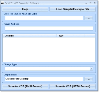 Excel To VCF Converter Software0
