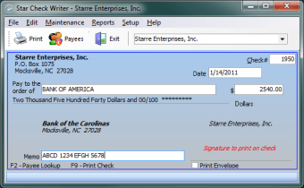 Star Check Writer0